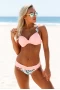 Pale Pink Fine Line Underwire Bikini Top & Bohemia Pattern Cheeky Bottom